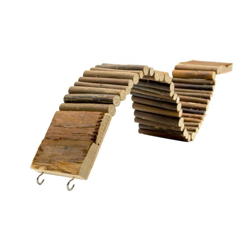 Échelle en bois suspendue 55x7x1cm - Bubimex